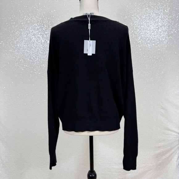 LIV Milano Black Rhinestone Button Cardigan Sweater XL Crystal Embellished NWT - Picture 9 of 10